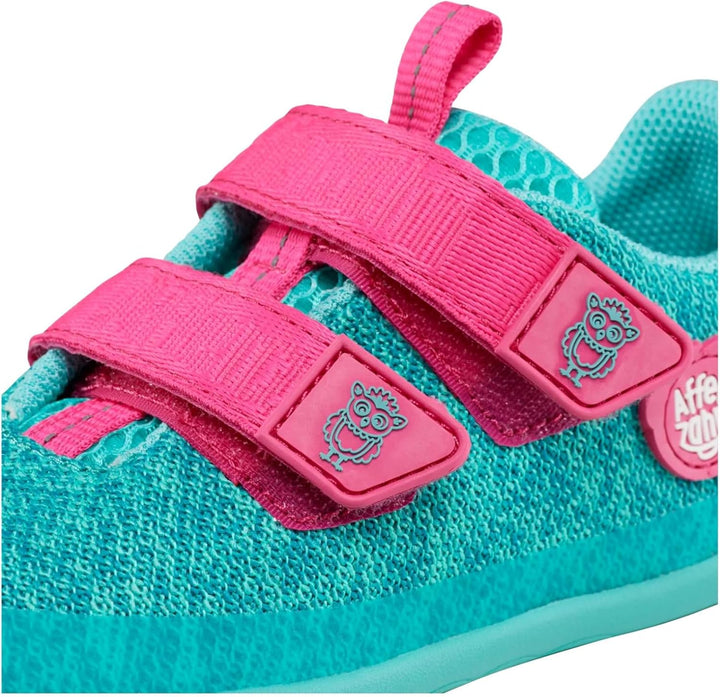 Affenzahn Halbschuh Knit Happy mit Klettverschluss, Vegan, rutschfest, Flexibel, Reflektierend, beso