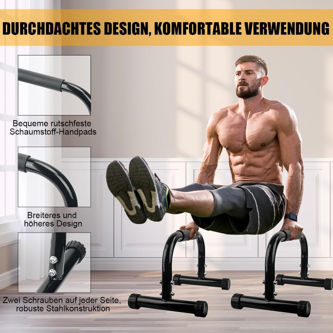 AmazeFan Parallettes, Handstand Barrenm, Grosser Push Up Bar & & Dip Barren, Rutschfeste Liegestützg