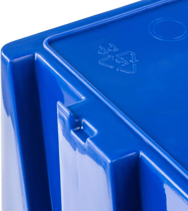 50x Stapelboxen – 70x100x155 mm - NP6 Blau Farbe – Lagerboxen Sichtlagerkästen Stapelbehälter Sortie