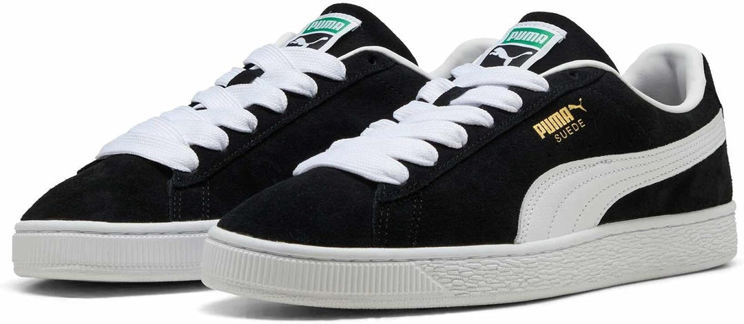 PUMA Unisex Suede Classic Sneaker 36 EU Puma Schwarz Puma Weiss, 36 EU Puma Schwarz Puma Weiß