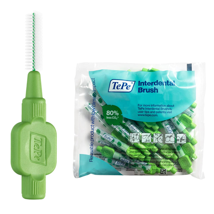 TePe Interdentalbürsten Original GRÜN 0,8 mm, 25 Stück Grün 25 stück (1er Pack), Grün 25 stück (1er