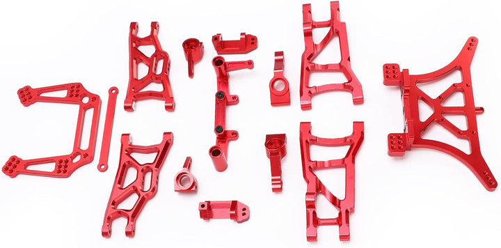 RC Querlenker Vorne Hinten, 1/10 RC Aluminiumlegierung Teile Kit Kompatibel für TRAXXAS Slash 2WD 1/