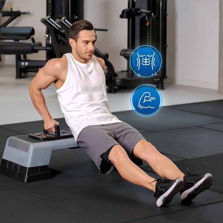 Gymtek Faltbare Liegestütze Brett - Push Up Board mit Liegestützgriffe für Ganzkörper-Training & Eff