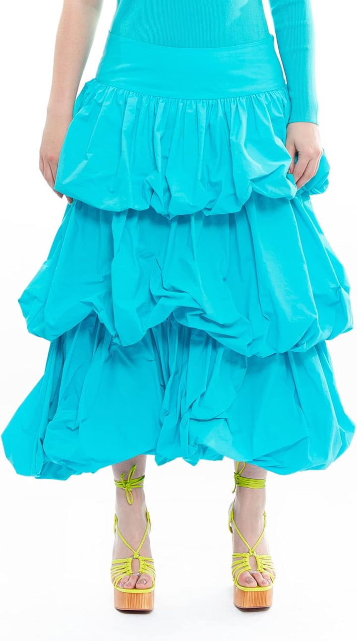 CHAOUICHE Damen Balone-Rock L Blau, L Blau