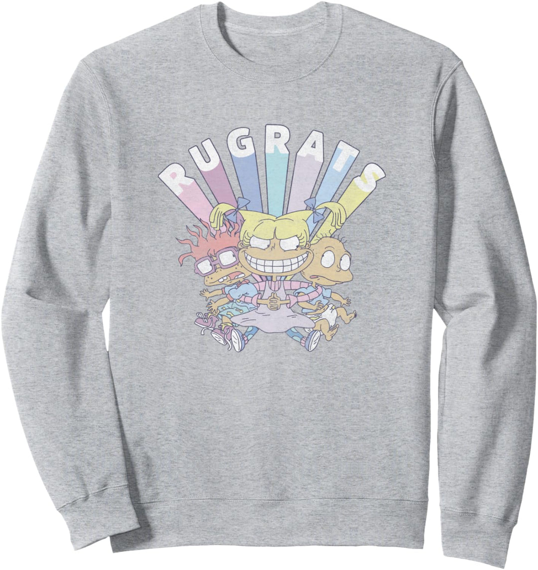 Rugrats Group Shot Faded Logo Sweatshirt