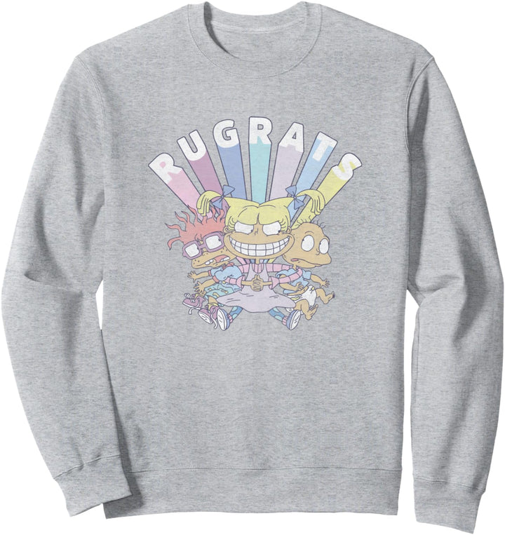 Rugrats Group Shot Faded Logo Sweatshirt