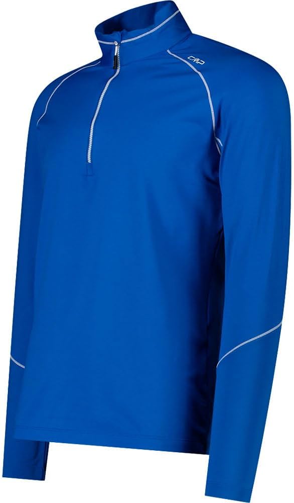 CMP Herren Softech Skifleece Long Sleeve Shirt 50 Blau, 50 Blau
