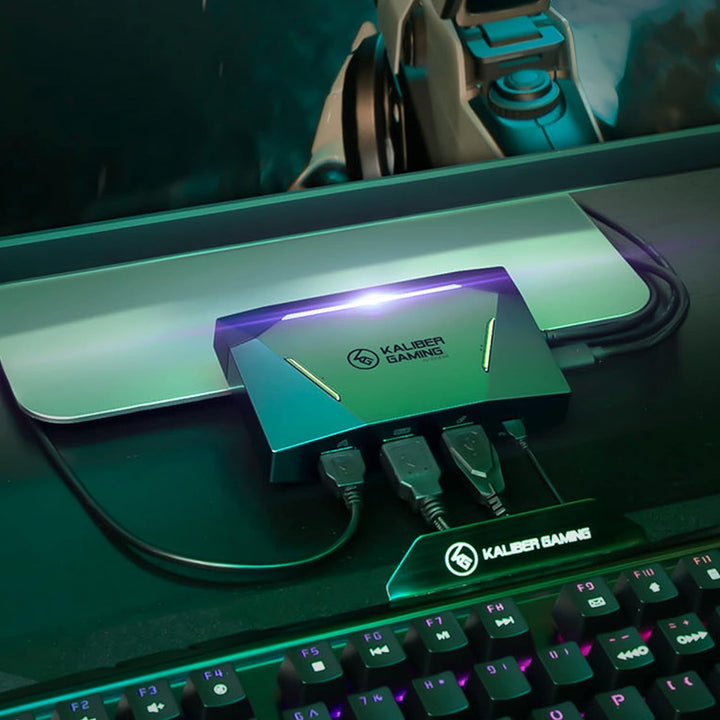 IOGEAR KeyMander 2 - 3Play Tastatur-/Maus Adapter für 3 Spielekonsolen - Kompatibel für PS5/PS4, Xbo