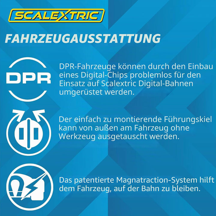 Scalextric Jaguar MK2 - Grant Williams Racing Slotcar, Blau, Jaguar MK2