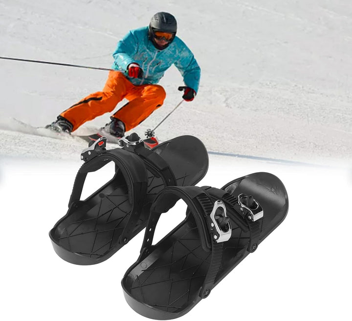 Mini Ski Schlittschuhe, 36x14.7cm / 14.2x5.8 Zoll Kurze Snowskates, Snowboard Snowblades Dünne Skier