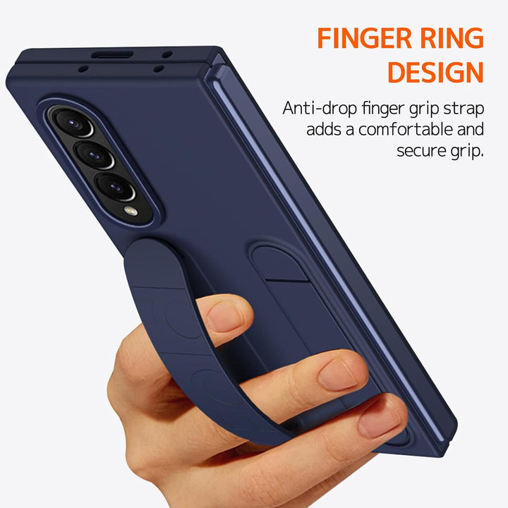 NINKI Kompatibel mit Samsung Galaxy Z Fold 3 Hülle mit Armband Samsung z fold 3 Handyhülle mit Ständ