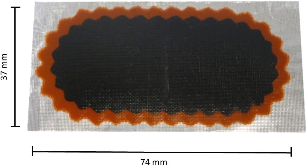 REMA TIP TOP 30 Stück-Original-Packung Gummi-Flicken/Schlauchflicken Nr. 7 74 X 37 mm Rotrand (Art.
