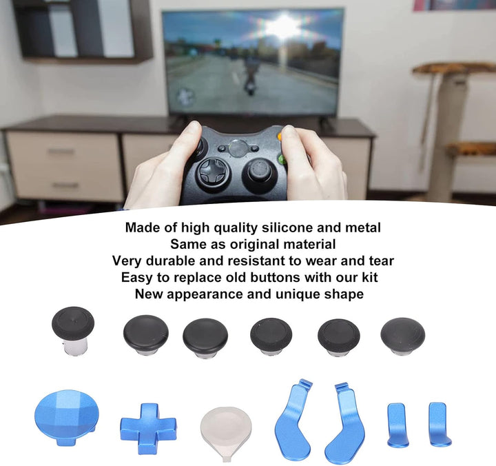 13-in-1-Controller-Zubehörteil, Edelstahl-Gaming-Zubehör-Ersatzteile für Xbox One Elite Series 2