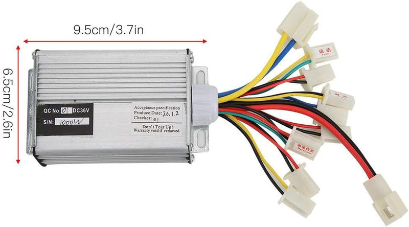 Bürstensteuerung, 36V 1000W E-Bike-Bürstenmotorsteuerung aus Aluminiumlegierung mit Multifunktions-D