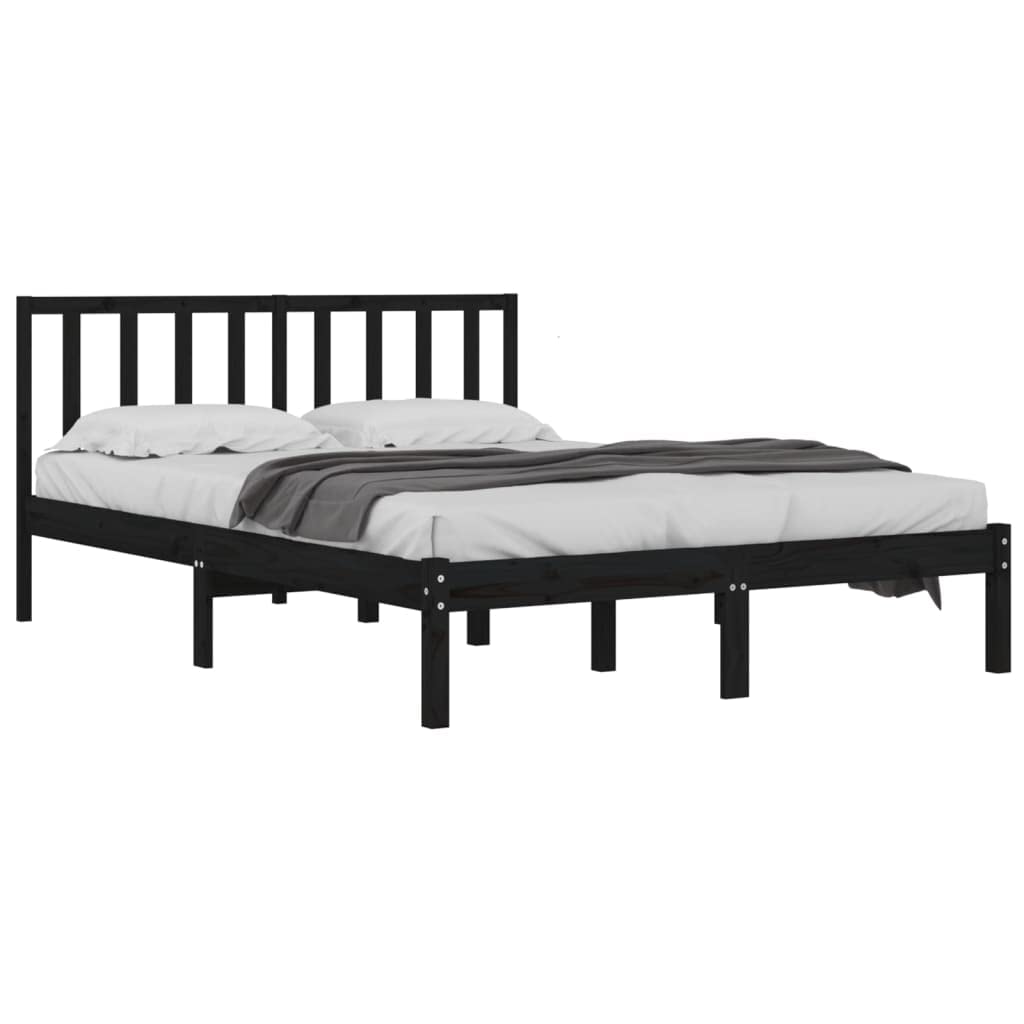 vidaXL Massivholzbett Holzbett Bett Doppelbett Bettgestell Bettrahmen Lattenrost Schlafzimmermöbel S
