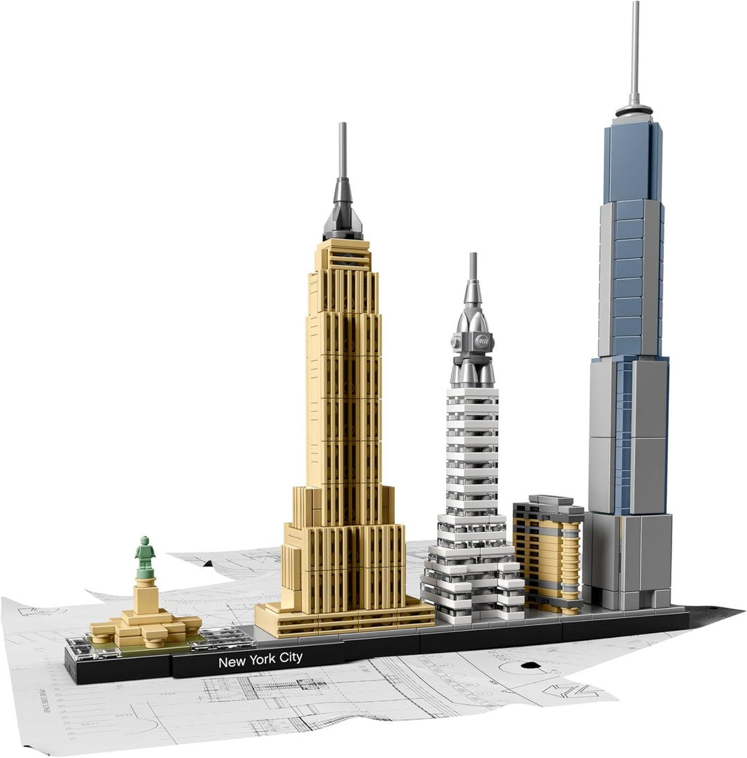 LEGO Architecture New York City Set, Skyline-Modellbausatz mit World Trade Center und Freiheitsstatu