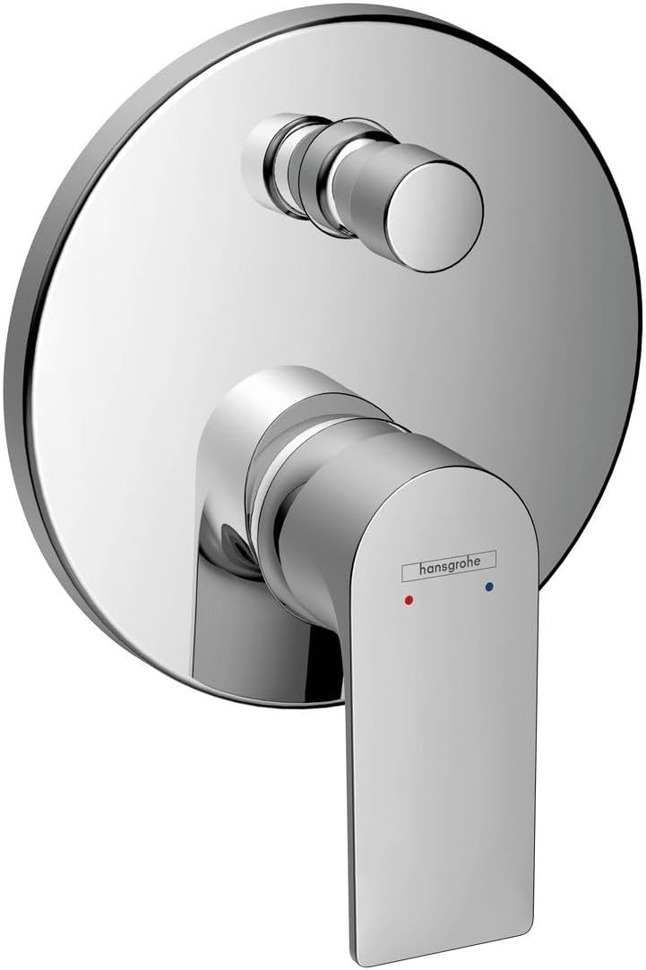 hansgrohe Wannenarmatur Rebris E, Unterputz Badarmatur für 2 Funktionen, Chrom Chrom Wanne, Chrom Wa
