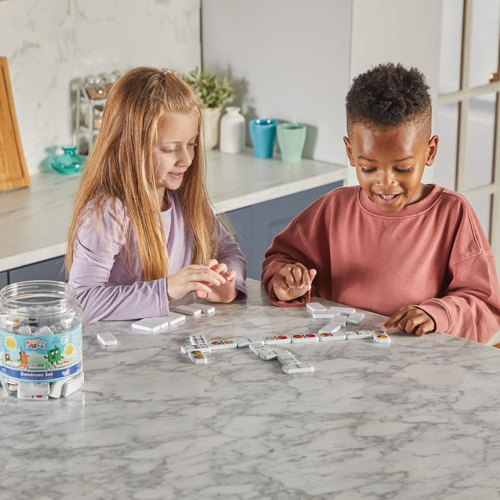 Learning Resources Numberblocks Wiederverwendbare Dominosteine, 112 Dominosteine mit Aufbewahrungsbo