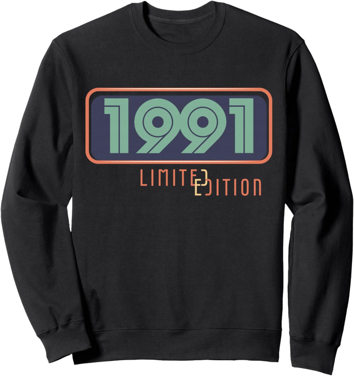 33. Geburtstag Mann Frau 33 Jahre 1991 Deko Lustig Geschenk Sweatshirt