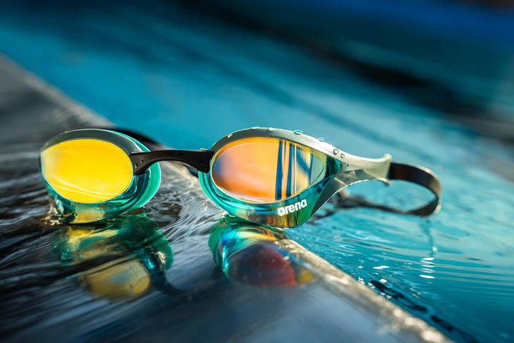 ARENA Schwimmbrille Cobra Core Swipe Mirror Schwimmbrille Unisex Erwachsene Einheitsgrösse Kupfergel