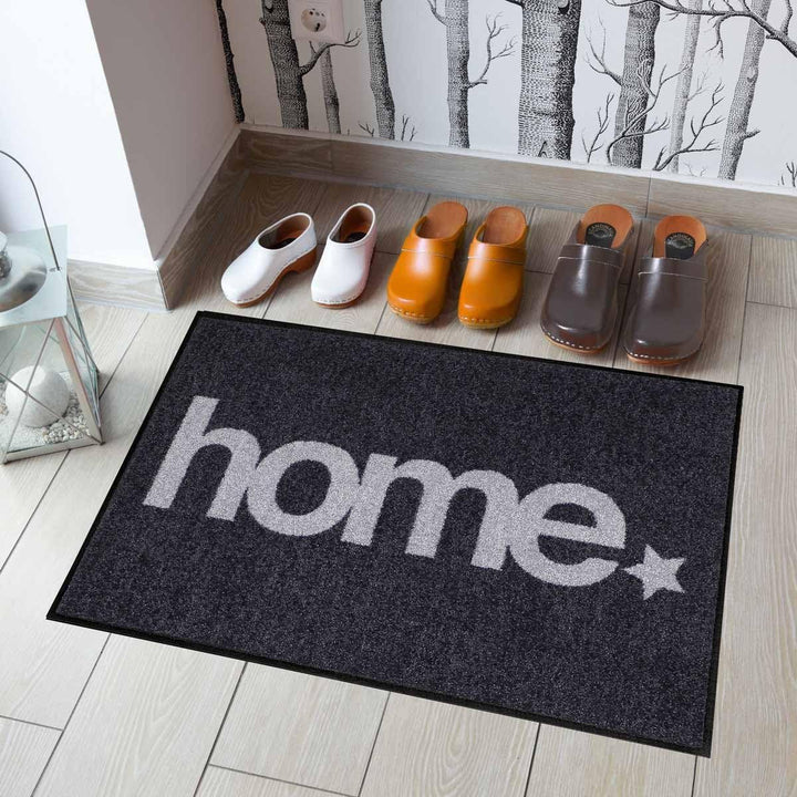 Salonloewe Fussmatte waschbar Welcome Home Home Star 50x75 cm Eingangs-Matte Fussabtreter Willkommen