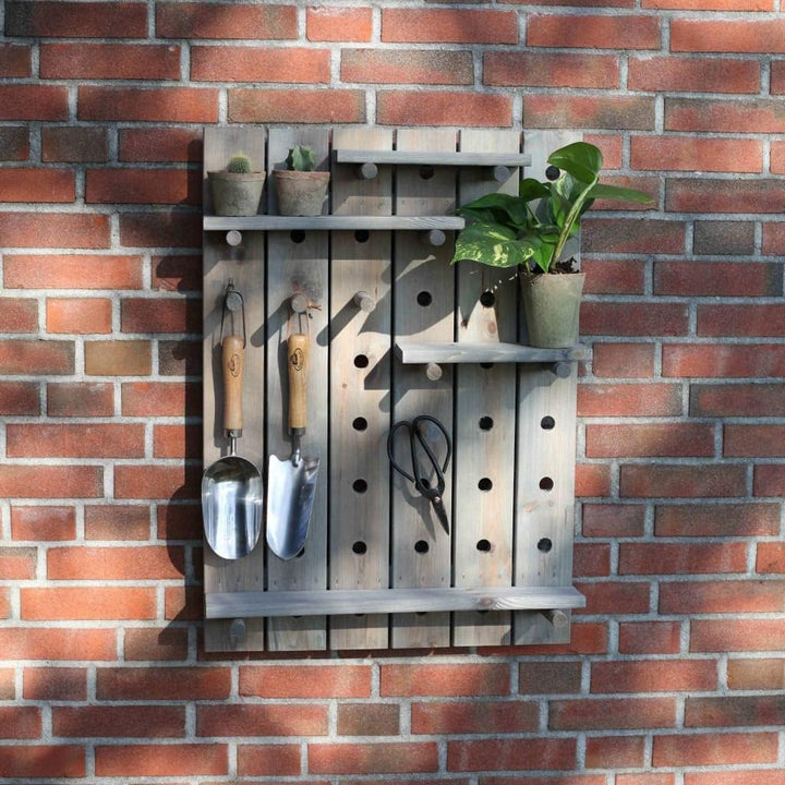 Esschert Design STECKBRETT Wandboard Garten Werkzeug Holz verstellbar Geräte