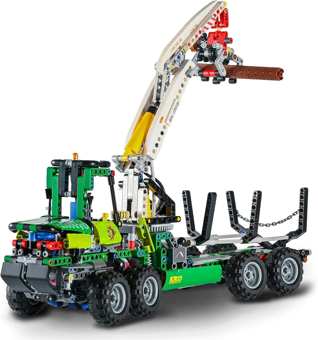 Mould King 19006 Technologie Fernbedienung Pneumatic Forest Machine Bausteine, 938PCS dynamische Ver