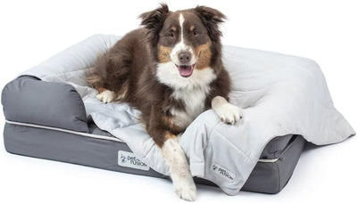 PetFusion Hochwertige Kühldecke für Katzen und Hunde, leichte Haustierdecke, maschinenwaschbar, mehr