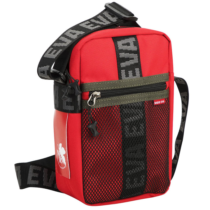 FIREFIRST x RADIO EVA - Evangelion Mini Shoulder Bags Schule Schultertaschen Rot W15×H23×D8（cm）, Rot