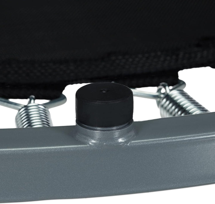 Relaxdays Trampolin faltbar, Indoor, Fitness H x B x T: 22 x 95 x 95 cm, Maximalbelastung 100 kg, bl