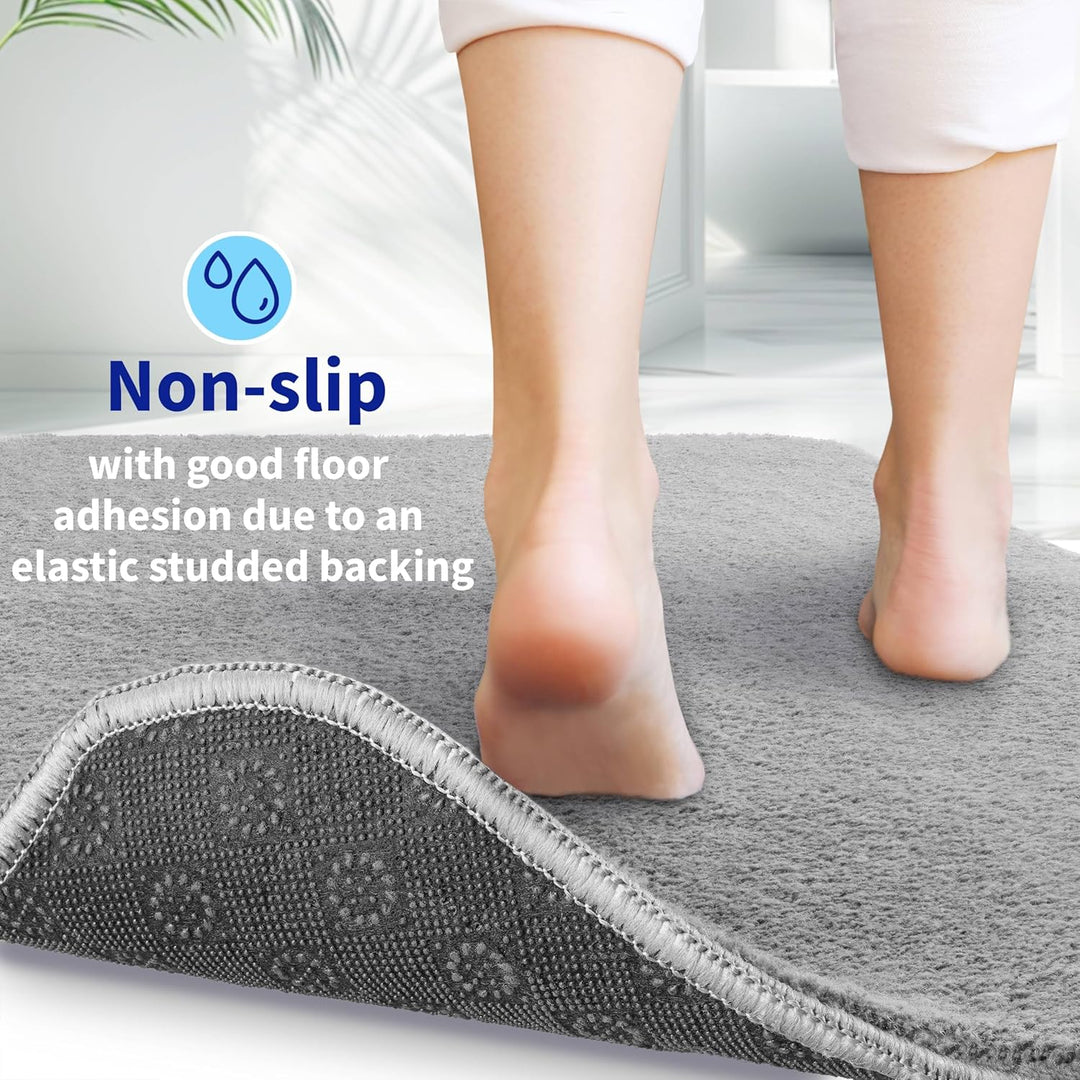 TA&MA Store-Badematten Set 3 teilig Badezimmerteppich rutschfest Badteppich Badvorleger maschinenwas