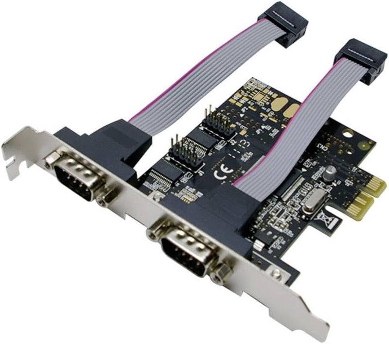 LogiLink PCI Express Karte mit 2X Seriell Ports (RS232, 9-pin)