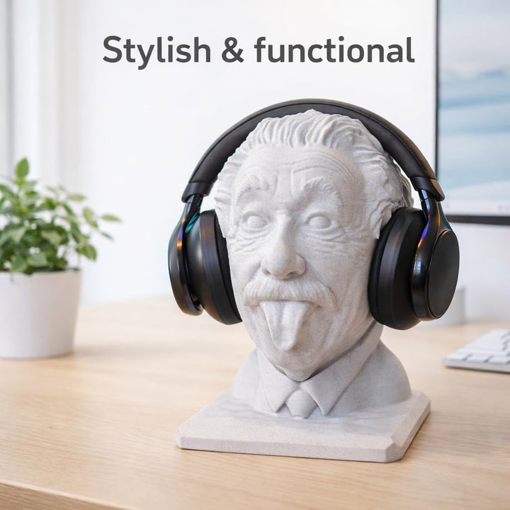 Generisch Albert Einstein Kopfhörerhalter, Brillenhalter, Kopfhörer Ständer, Statue, Schreibtisch De
