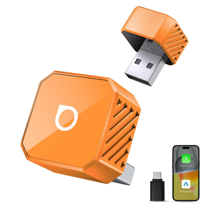 OTTOCAST Mini Pot 2026 Upgraded, 2-in-1 CarPlay &amp; Android Auto Wireless Adapter für iOS 10+/Android