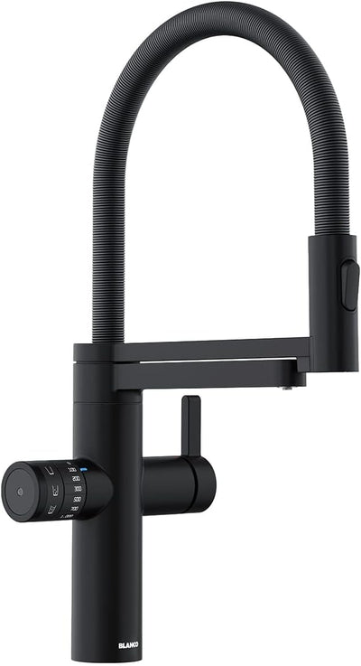 BLANCO drink.soda EVOL-S Pro schwarz matt | Multifunktionales Soda-Wassersystem | Gekühltes Wasser i