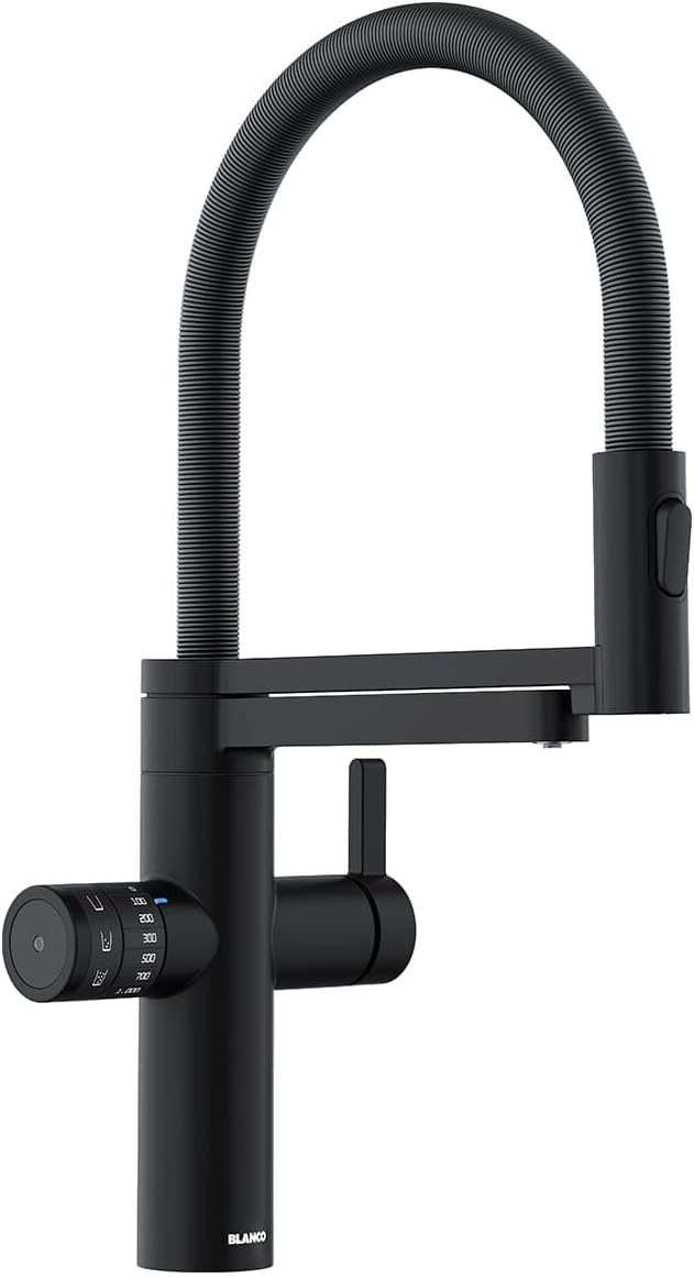 BLANCO drink.soda EVOL-S Pro schwarz matt | Multifunktionales Soda-Wassersystem | Gekühltes Wasser i