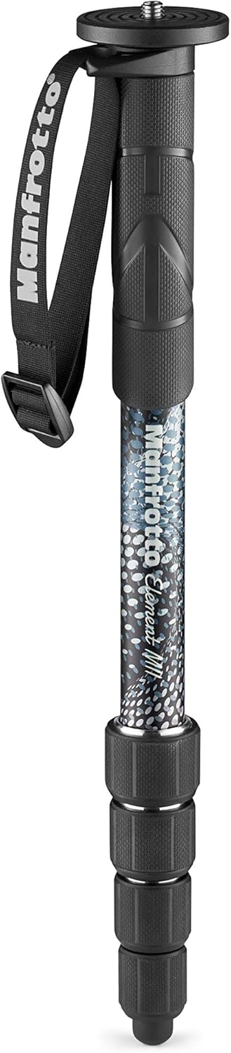 Manfrotto 234RC Neigekopf für Einbeinstativ mit Schnellwechselplatte 200PL &amp; Element MII MMELMIIA5BK