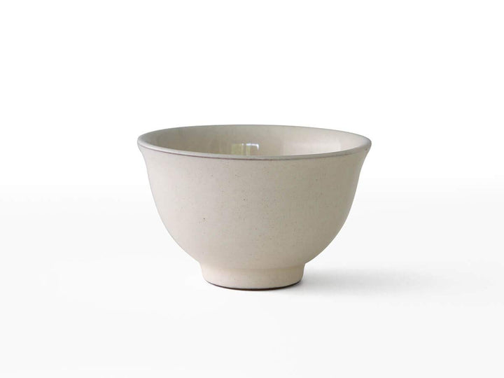 Nankei - Japanische Teeschale Kumidashiwan Kohiki, Banko Ton. Weiss und fasst ca. 100 ml