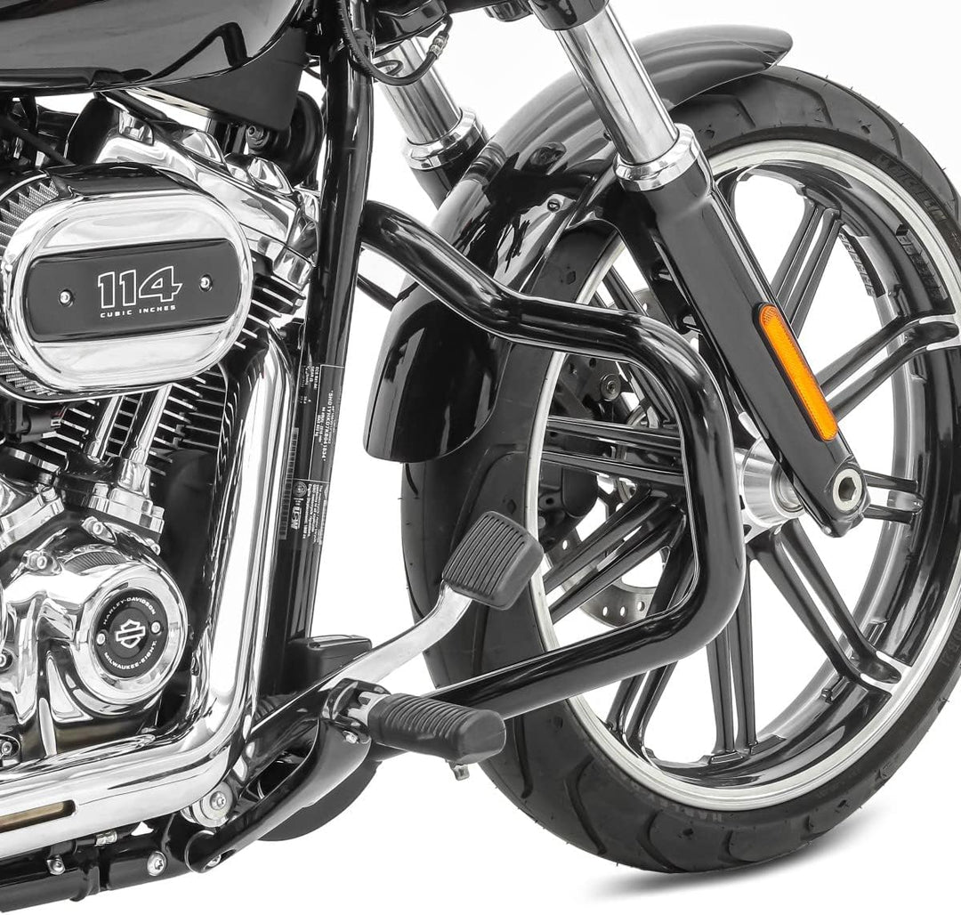 Sturzbügel Mustache für Harley Davidson Softail Fat Bob 114 18-24 schwarz