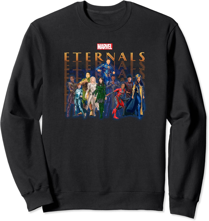 Marvel Eternals Hero Pose Line Up Sweatshirt