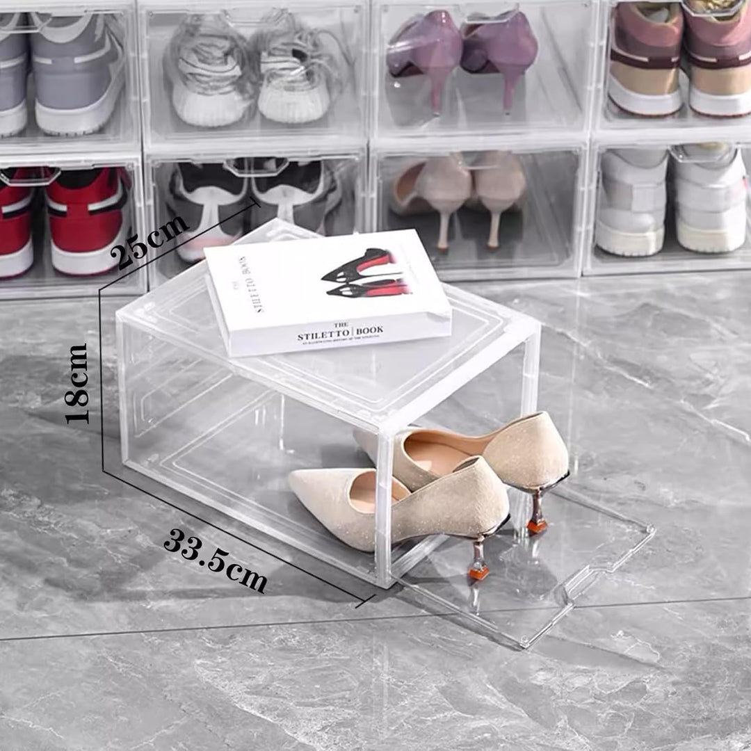 Schuhboxen Organizer-Schuhkartons durchsichtig,Transparent Schuhaufbewahrung für Sneakers und Turnsc