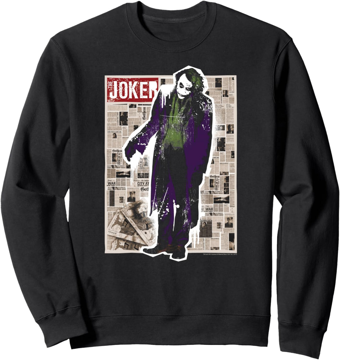 Batman Dark Knight Joker Funny Pages Sweatshirt