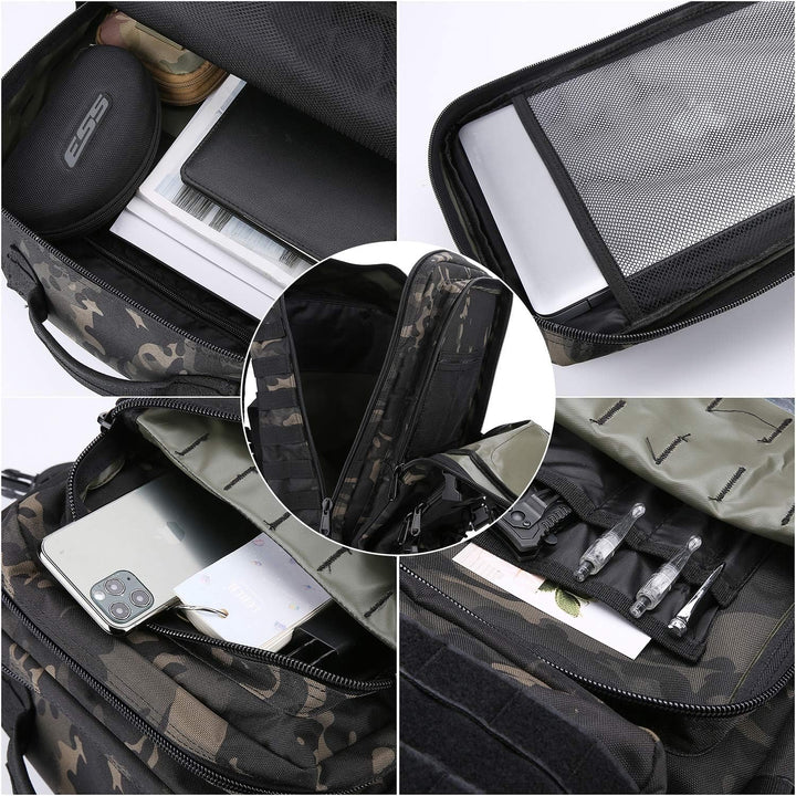 ProCase 40L Militär Taktische Rucksack, Grosse Kapazität 3 Tage Armee Assault Pack Bag Go Bag Rucksa