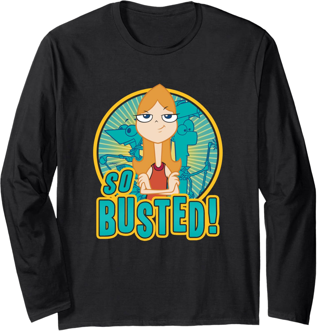 Disney Phineas und Ferb So Busted Poster Langarmshirt