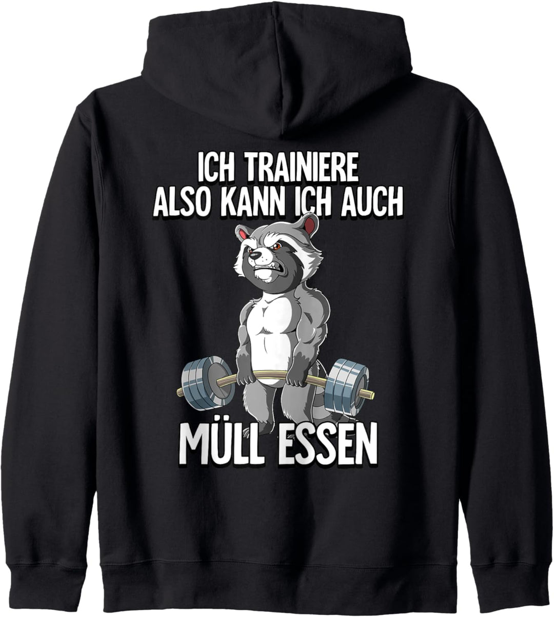 Waschbär Bodybuilding Fitness Gym Kapuzenjacke