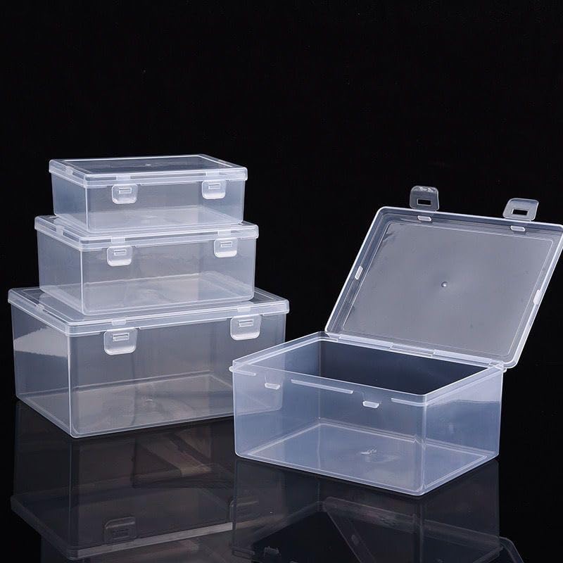 LJY 8 Stück Aufbewahrungsbox Set, Schmuckaufbewahrung, Plastikbox Mit Deckel, Sortierbox Für Kleinte