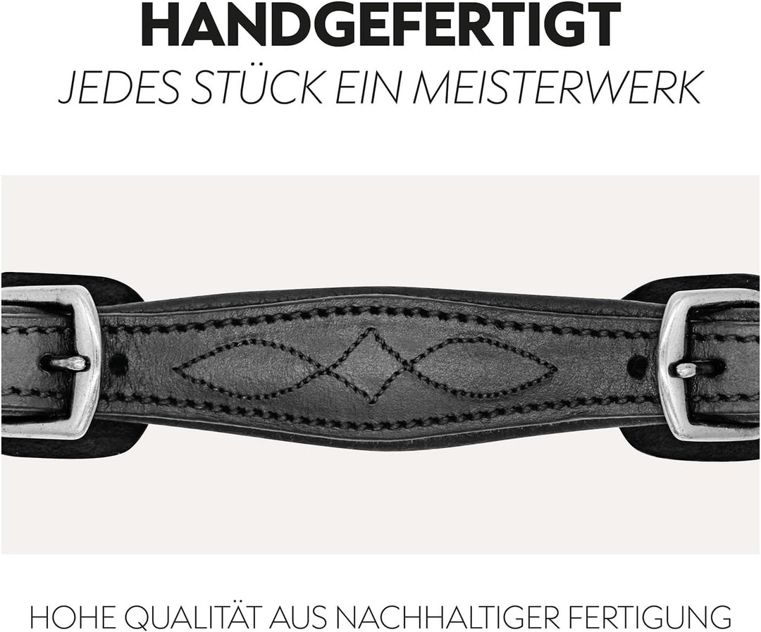 SUNRIDE hannoveranische Trense (Hannover) mit Zügel aus erstklassigem Echtleder für entspanntes Reit