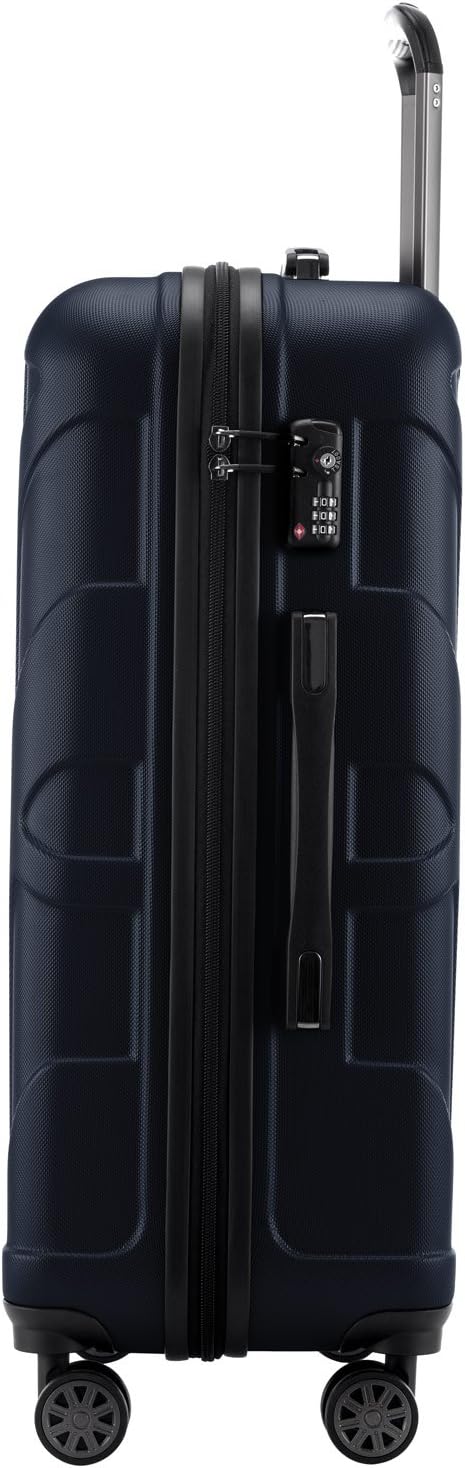 Suitline 3er Koffer-Set Trolley-Set Rollkoffer Hartschalen-Koffer Reisekoffer, TSA, (55 cm, 66 cm, 7