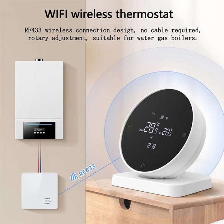 R7 Elektrischer Thermostat – WiFi Wireless LAN Innenthermostat, Programmierbarer Smart Thermostat mi