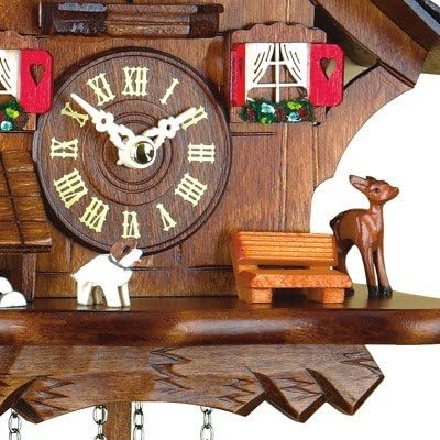 Trenkle Quarz Kuckucksuhr Schwarzwaldhaus mit Musik TU 443 QM